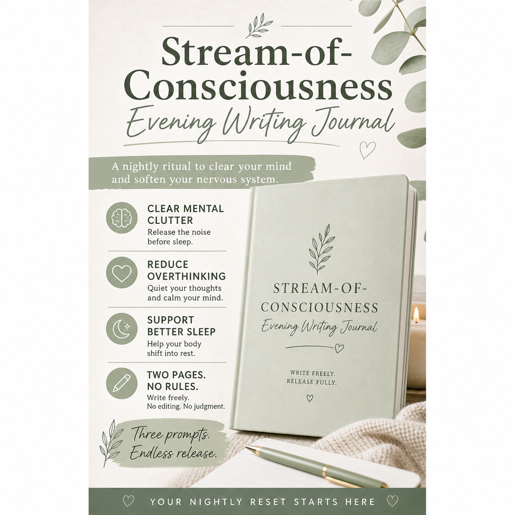 🌙 Stream‑of‑Consciousness Evening Writing