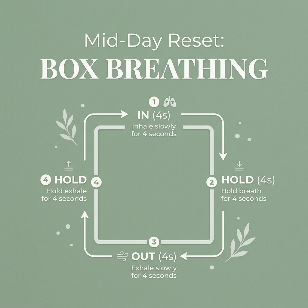 Box Breathing for Mid‑Day Clarity